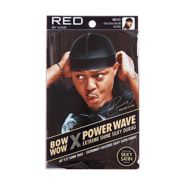 RED by Kiss Bow Wow Extreme Shine Silky Durag – Black HD121 - ANNS BEAUTY SUPPLY